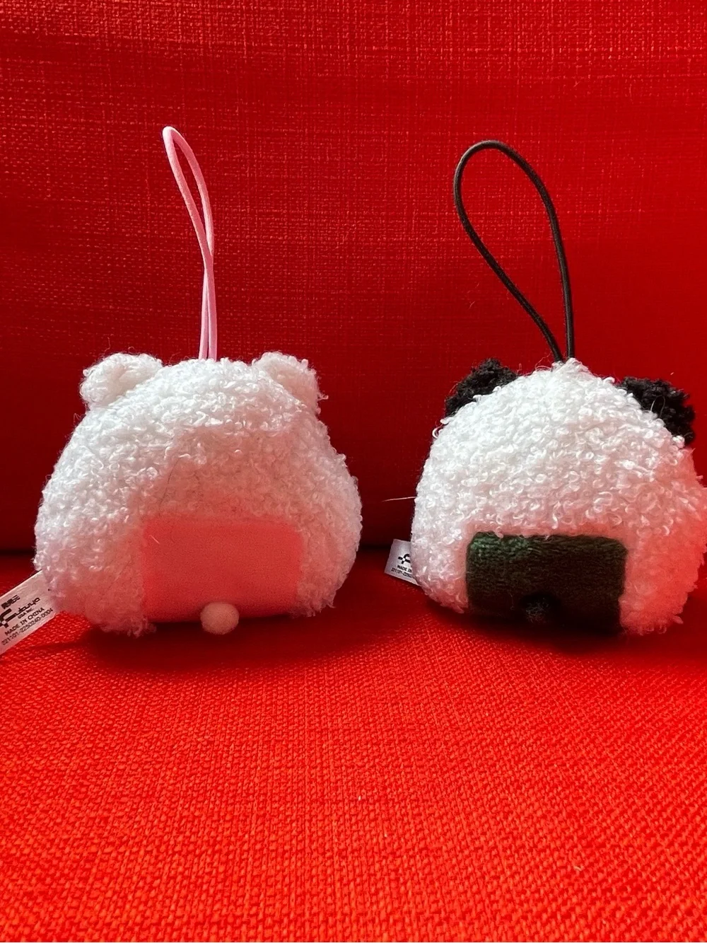 Fukuya Onigiri kawaii Animals plush keychains.